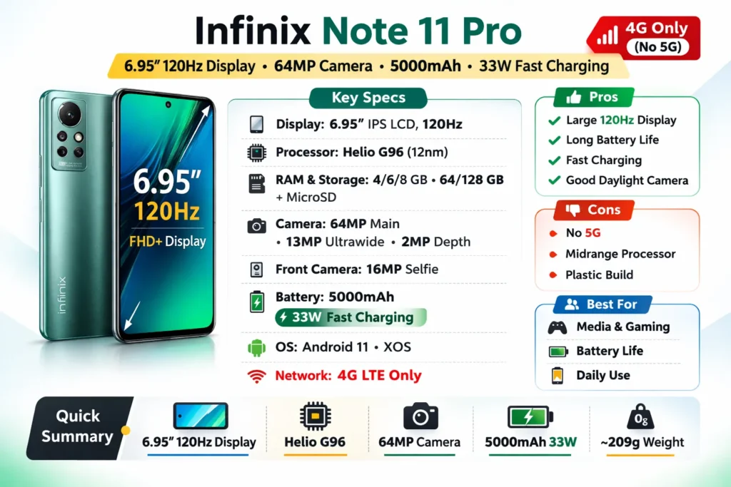 Infinix Note 11 Pro 5g