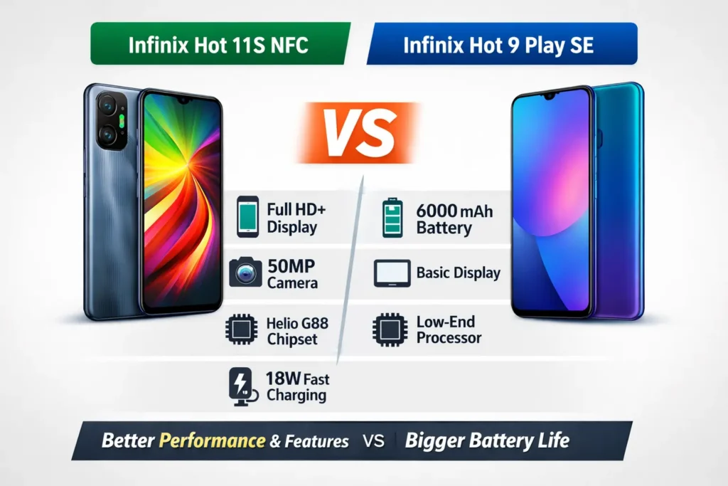 Infinix Hot 11S NFC vs Hot 9 Play SE