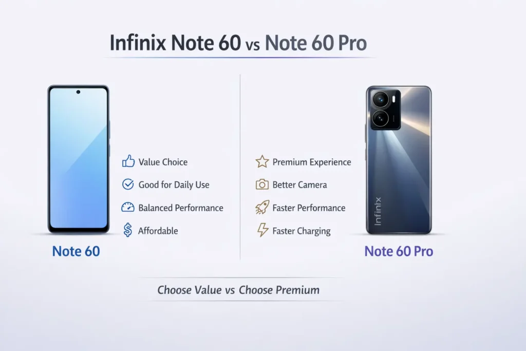 Infinix Note 60 vs Note 60 Pro