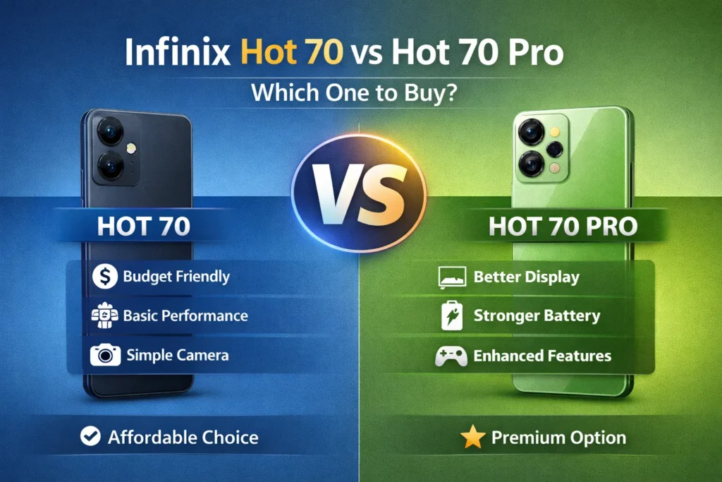 Infinix Hot 70 vs Hot 70 Pro