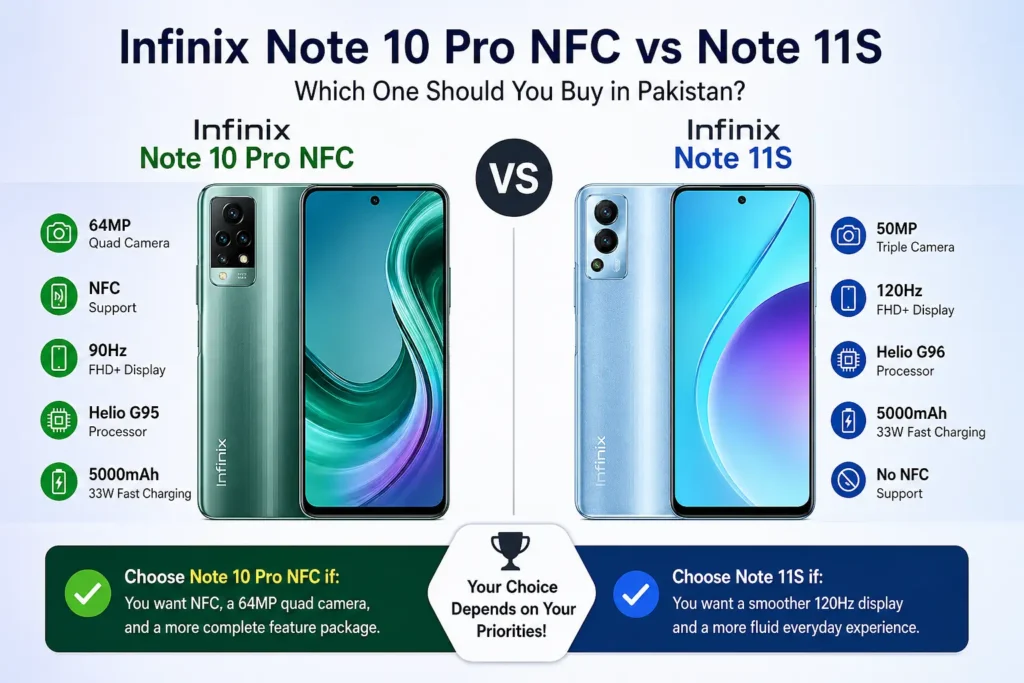 Infinix Note 10 Pro NFC vs Note 11S