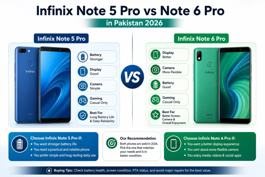 Infinix Note 5 Pro vs Note 6 Pro